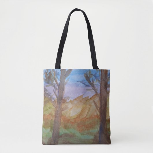 Sunset Trees Canvas tas (Voorkant)