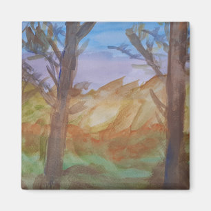 Sunset Trees Magnet Magneet
