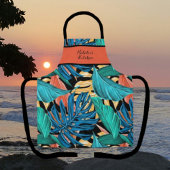 Sunset Tropical Botanical Banana Leaf Schort