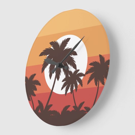 Sunset Tropical Palm Beach  Grote Klok (Hoek)