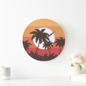 Sunset Tropical Palm Beach  Grote Klok (Huis)