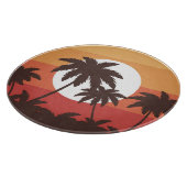 Sunset Tropical Palm Beach Snijplank (Hoek)