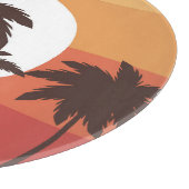 Sunset Tropical Palm Beach Snijplank (Hoek)