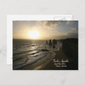 Sunset, Twelve Apostles, Great Ocean Road Briefkaa Briefkaart (Voorkant / Achterkant)