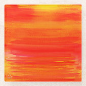 Sunset & Twilight - glazen onderzetter (Voorkant)