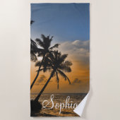 Sunset Uitzicht Strandlaken (Voorkant)