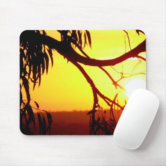 Sunset Uitzichten Mousepad Muismat (Met muis)