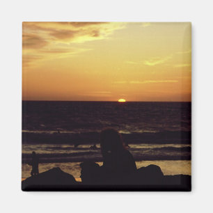 Sunset Venice Beach CA. Magneet