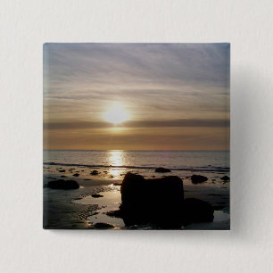 SUNSET VIERKANTE BUTTON 5,1 CM