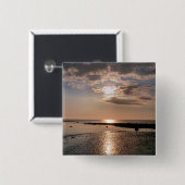 SUNSET VIERKANTE BUTTON 5,1 CM (Voorkant /achterkant)