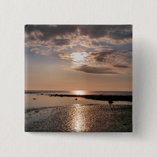 SUNSET VIERKANTE BUTTON 5,1 CM (Voorkant)