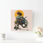 Sunset Vierkante Klok (Huis)