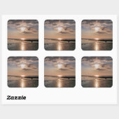 SUNSET VIERKANTE STICKER (Vel)