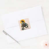 Sunset Vierkante Sticker (Envelop)