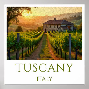 Sunset Vineyard gepersonaliseerd Poster