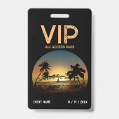 Sunset VIP-badge Badge (Achterkant)