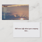 Sunset Visitekaartje (Voorkant / Achterkant)