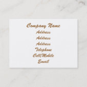 SUNSET VISITEKAARTJE (Achterkant)