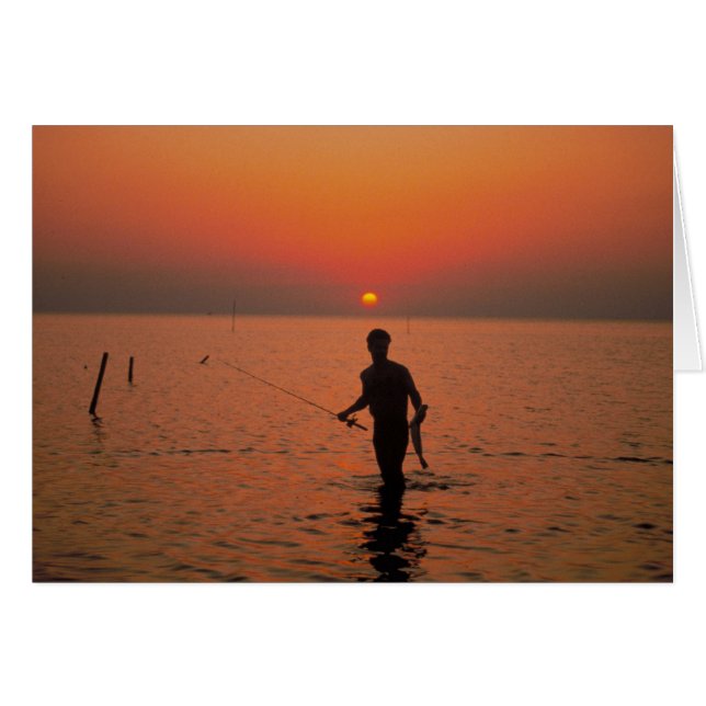 Sunset Vissen (Voorkant Horizontaal)