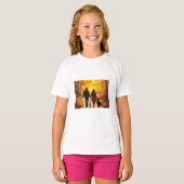 Sunset Walk in het najaar T-shirt (Voorkant volledig)