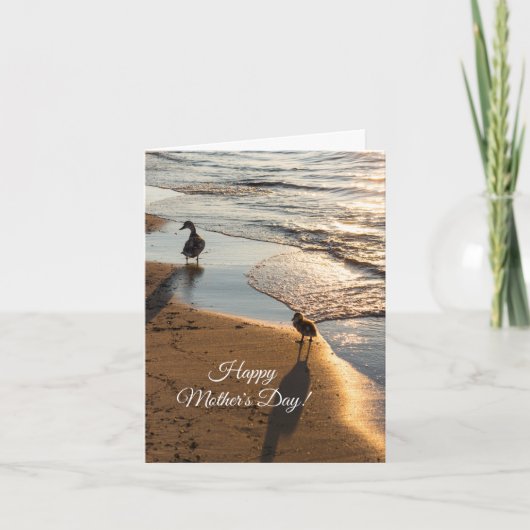 Sunset Walk met Moederdag Kaart van mama (Voorkant)