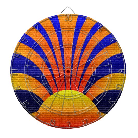 Sunset Wall Dartbord (Voorkant)