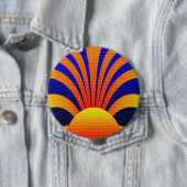 Sunset Wall Ronde Button 4,0 Cm (In situ)