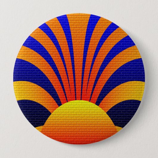 Sunset Wall Ronde Button 4,0 Cm (Voorkant)