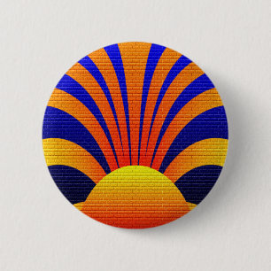 Sunset Wall Ronde Button 5,7 Cm