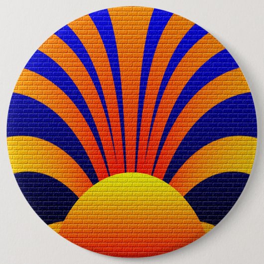 Sunset Wall Ronde Button 6,0 Cm (Voorkant)