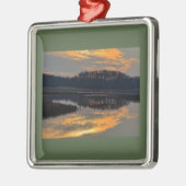 Sunset Waterscape Reflection Ornament  (Links)