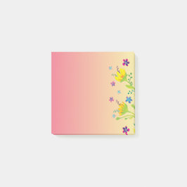 Sunset waterverf Bloom Bloemgradiënt Post-it® Notes