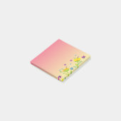 Sunset waterverf Bloom Bloemgradiënt Post-it® Notes (Schuin)