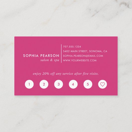 Sunset Waterverf Blot | Klant Klantenkaartje (Achterkant)