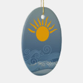 Sunset Waves Keramisch Ornament (Rechts)