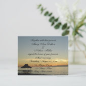 Sunset Wedding Invitation (uitnodigingen voor een  Kaart (Staand voorkant)