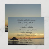 Sunset Wedding Invitation (uitnodigingen voor een  Kaart (Voorkant / Achterkant)