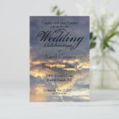 Sunset Wedding Kaart (Staand voorkant)