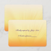 Sunset Wedding RSVP Kaartje (Voorkant / Achterkant)