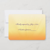 Sunset Wedding RSVP Kaartje (Voorkant)
