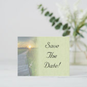Sunset Wedding Save the Date Kaart (Staand voorkant)