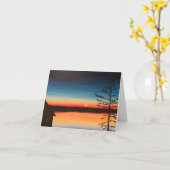 Sunset Wenskaart Kaart (Gele Bloem)