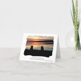 Sunset Wenskaart Kaart