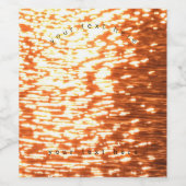 Sunset Wijn Etiket (Enkel label)