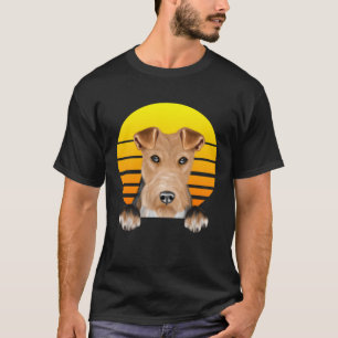 Sunset Wire Fox Terrier Dog T-shirt