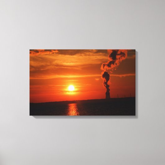 Sunset Wrapped Canvas Afdruk (Voorkant)