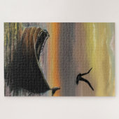 Sunset Zee Bootpuzzel Legpuzzel (Horizontaal)