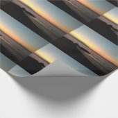 Sunset Zee foto Glanzend inpakpapier (Hoek)