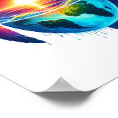 Sunset Zee Turtle Poster (Hoek)