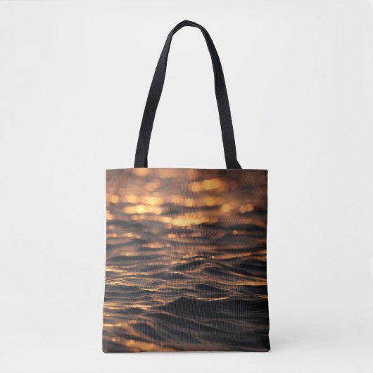 Sunset Zee Uitzicht Canvas tas (Voorkant)
